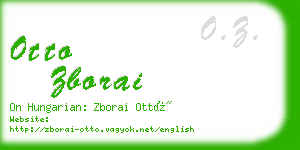 otto zborai business card